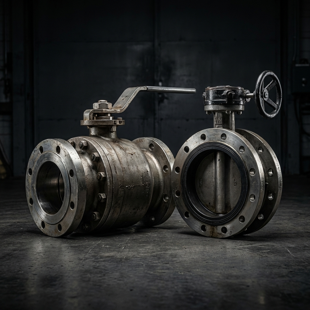 Ball and butterfly valves