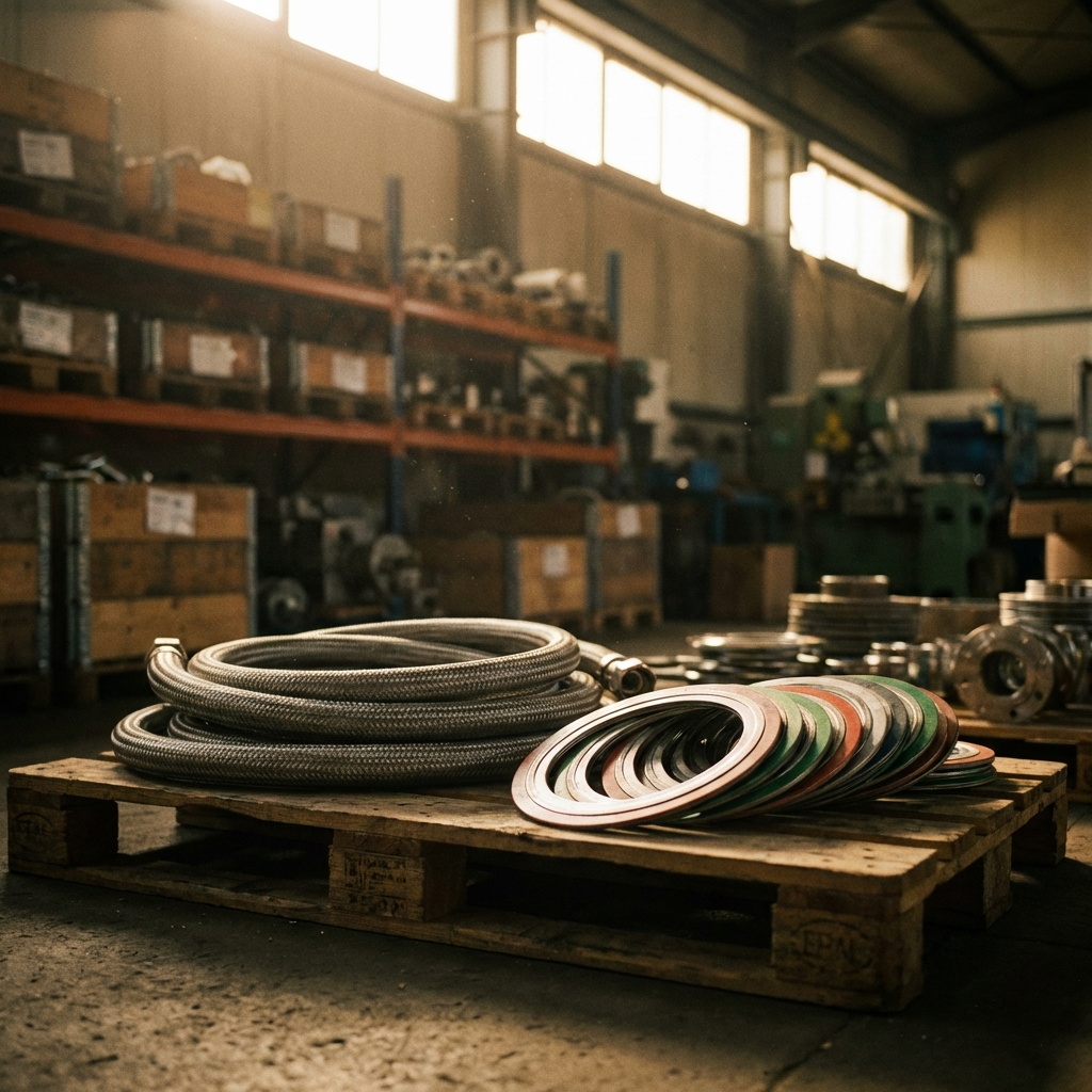 Industrial hoses, gaskets and thermowells