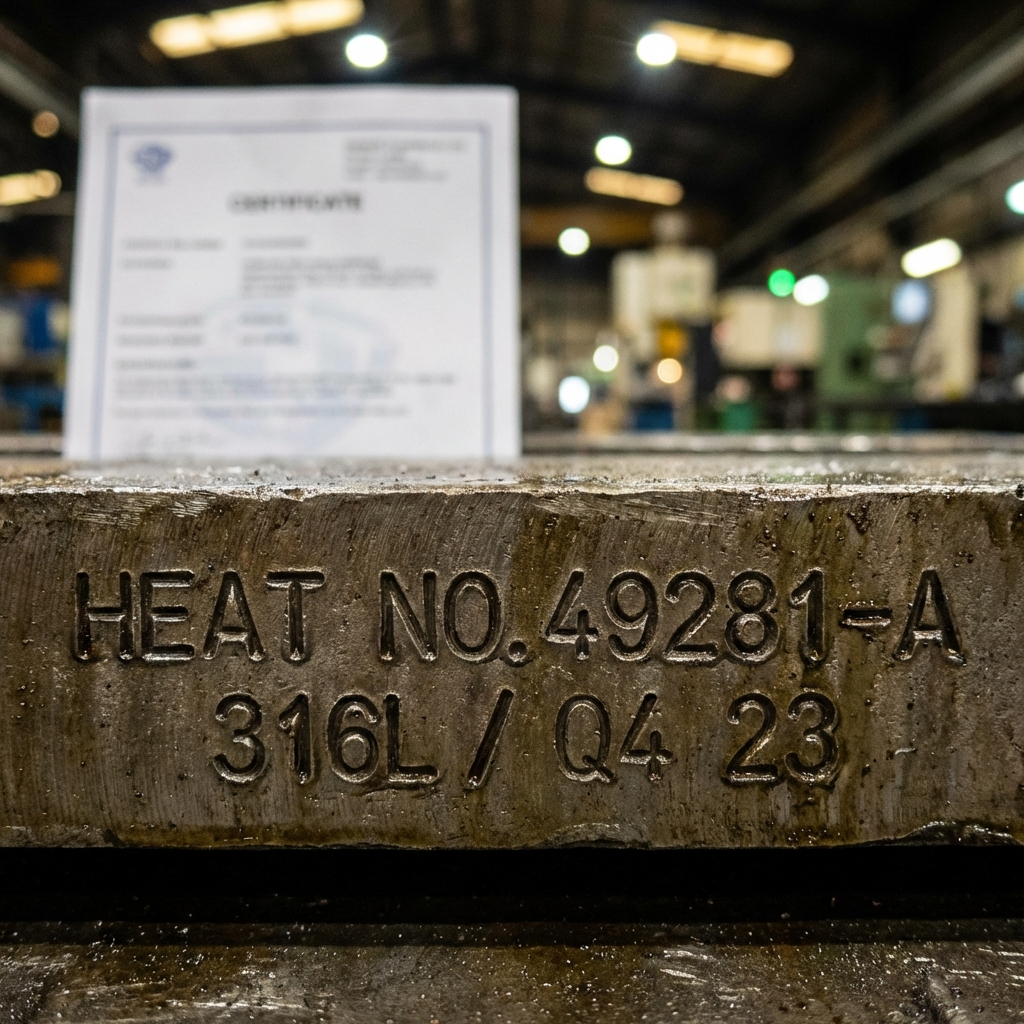 Material traceability and certificates